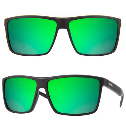 MAXJULI Polarized Big Sunglasses for Men Women with Big Heads UV 400 Protection 8125