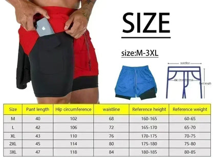 Dragon Ball GOKU Printed Double Layer Shorts Bandai Loose Men's and Women's Summer Sweating Breathable Sports Shorts