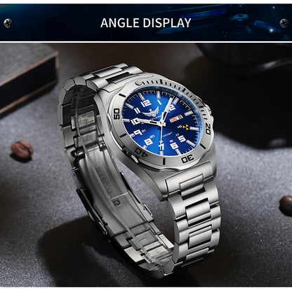 YELANG V1019 Men's Luminous Watch 44mm Mechanical Sapphire Miyota 8205 Automatic Movement 100m Waterproof Diver's Watch for Men
