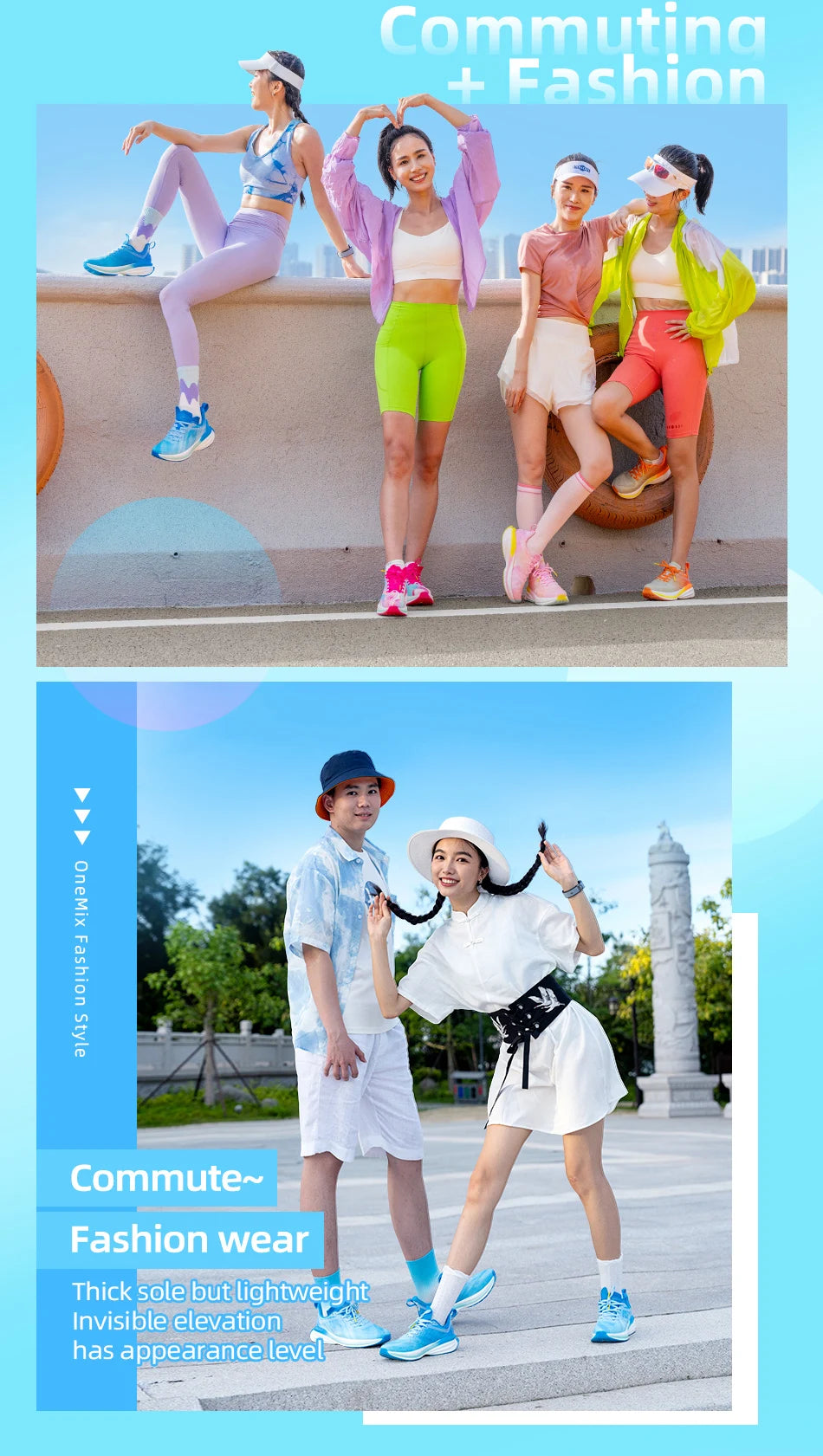 ONEMIX Scarpe sportive cinesi Nuove scarpe da corsa da uomo ammortizzanti Antiscivolo Traspiranti Leggere Sneaker da donna per attività all'aperto