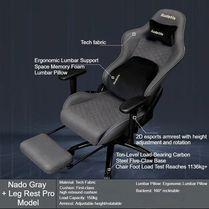 Office Ergonomic Gaming Chairs Desk Gamer Computer Comfortable Chairs Vanity Chair Technology Fabric Gaming Chairs Home Bedroom