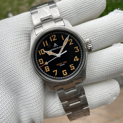 STEELFLIER Officieel SF740V Nieuw quartz-polshorloge Super C3 Lichtgevend 200 m waterdicht VH31 Mute-uurwerk Herenmode Zakelijk horloge