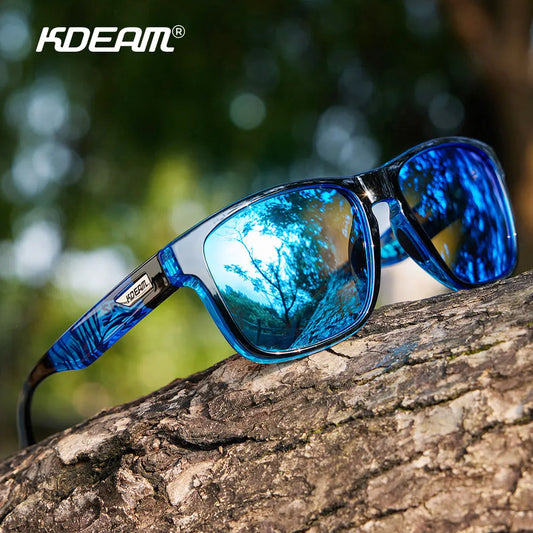 KDEAM XXL Size Men's Polarized Sunglasses Outdoor Sports Goggles Overall Width 155mm Extra Large Sunglass