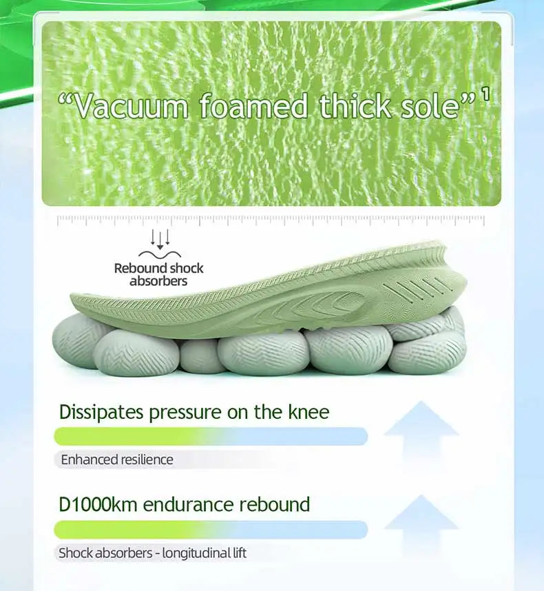 Onemix New Original Men Running Sports Shoes Shock Absorption Soft Lightweight Breathable Mesh Non-slip Cushioning Sneakers