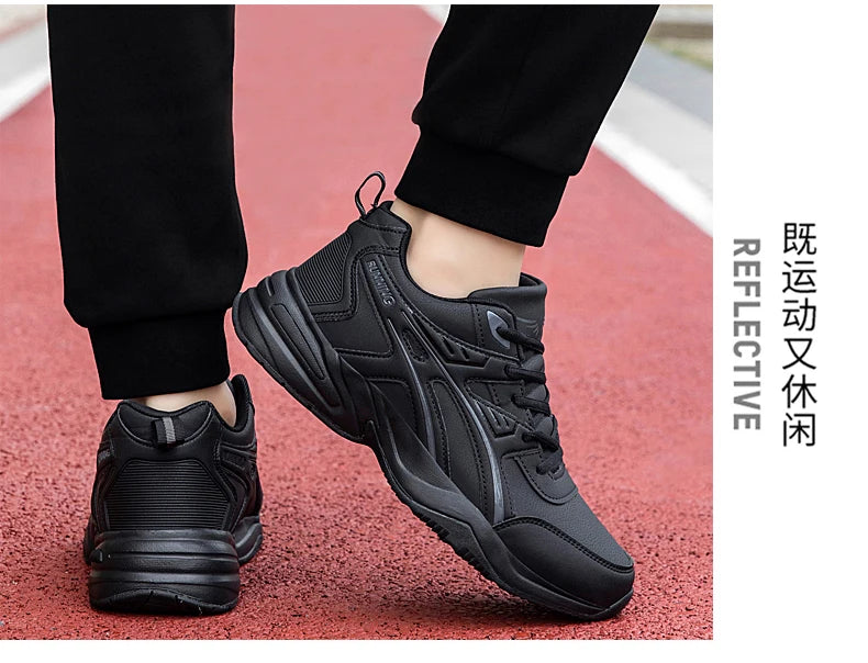 Men's classic retro casual sports shoes Four seasons soft-sole waterproof outdoor youth running shoes breathable light sneakers