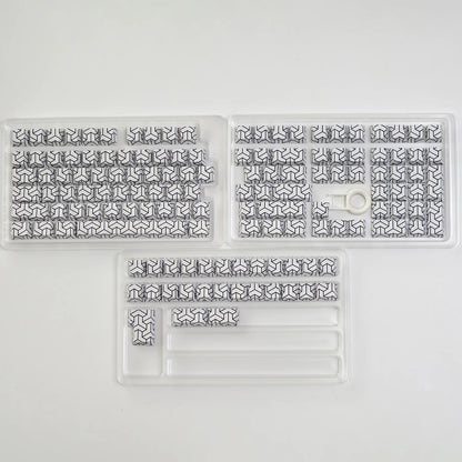 KYOMOT 135 Keys PBT Side Print Keycap Double Shot Cherry Profile Shine Through Keycaps for MX Switch Games Mechanical Keyboard