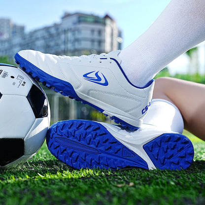 New Unisex Large Size Adult Training Game Sneakers Indoor Outdoor Lawn Youth Student Sport Soccer Shoes 39-45#