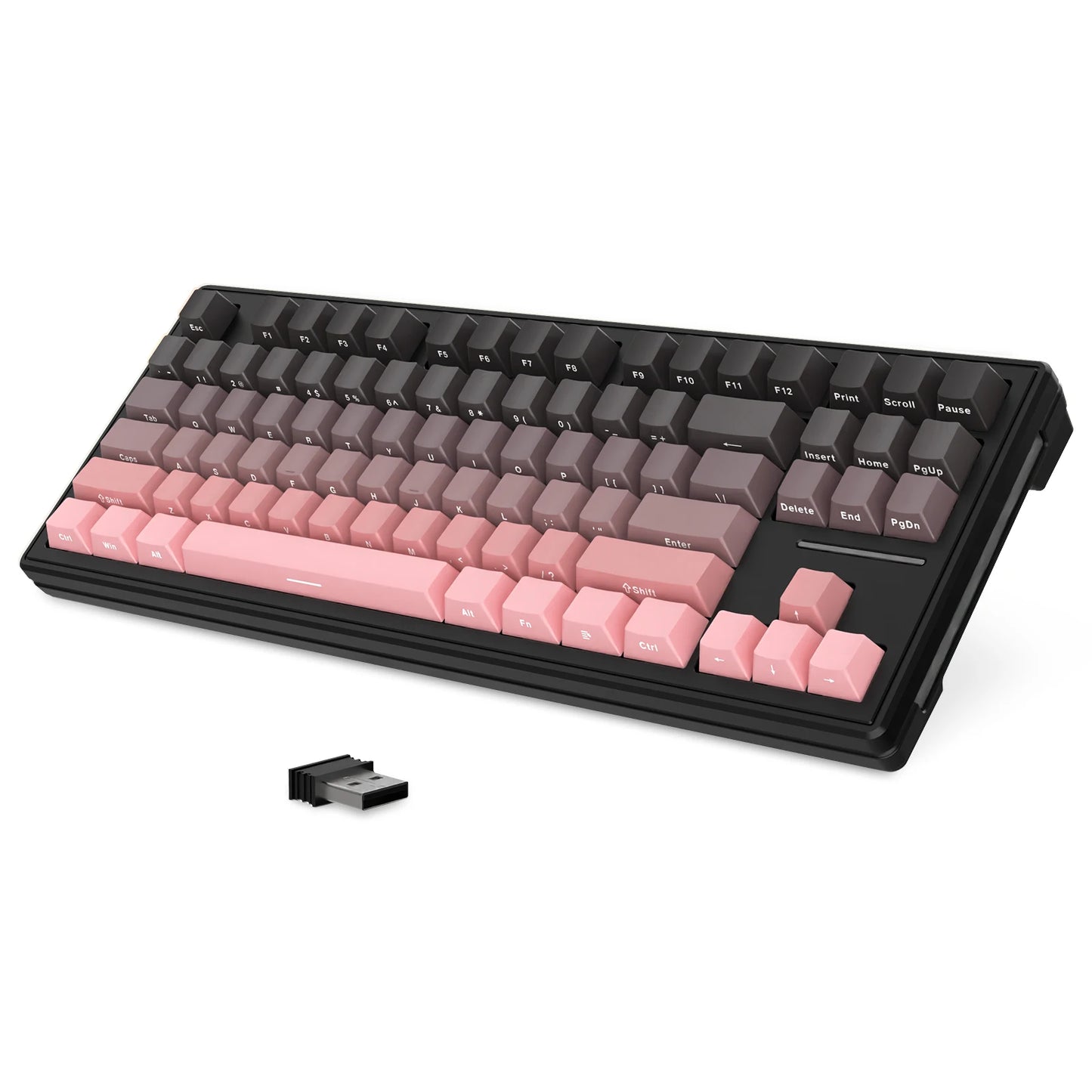 Attack Shark M87 TKL Wireless Mechanical Gaming Keyboard, RGB Backlit Compact Hot-Swappable Gasket Programmable USB-C/BT/2.4GHz