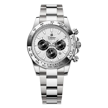 2026 NEW Automatic Mechanical Watch Man Silver Business Casual 3ATM Waterproof Multi-functional Men's Watches