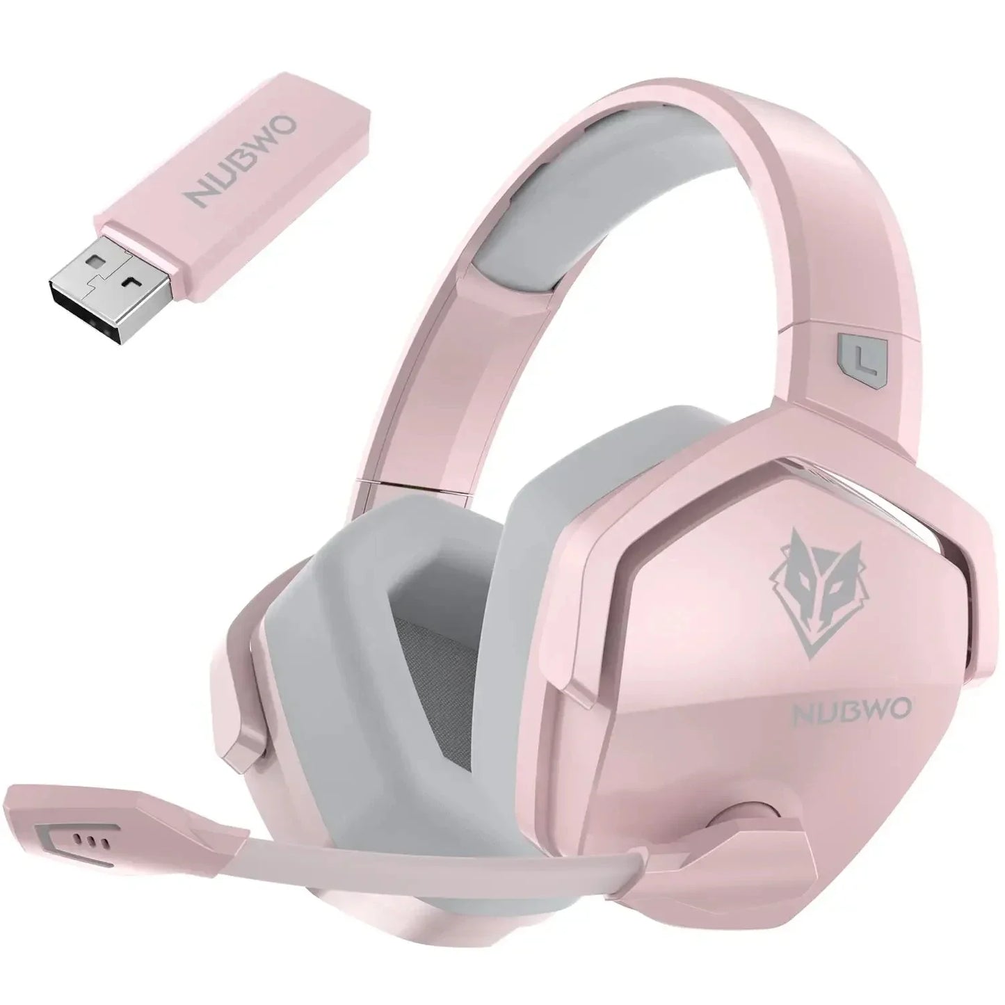 NUBWO G06 Pro Wireless Gaming Headset with Charging Station, Bluetooth 5.3 Gaming Headphones for PS5, PS4 & PC, ENC Microphone, 120-Hour Battery Life