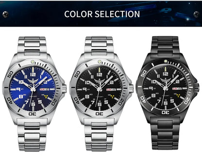 YELANG V1019 Men's Luminous Watch 44mm Mechanical Sapphire Miyota 8205 Automatic Movement 100m Waterproof Diver's Watch for Men