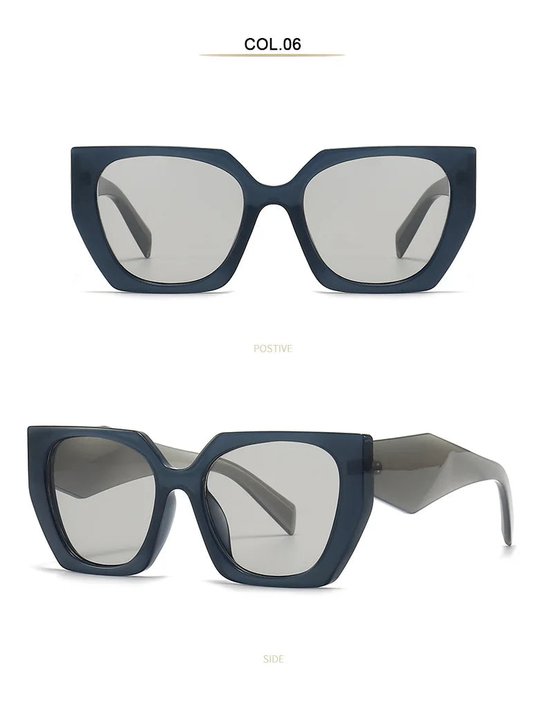 New Retro Designer Oversized Square Sunglasses For Women Men Luxury Brand Fashion Sun Glasses Ins Trending Ladies Shades UV400