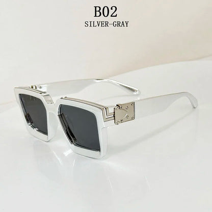 Millionaire Square Sunglasses For Men Retro Sunscreen Sunglasses Women Trendy And Fashionable Vintage Fashion Glasses Zonnebril