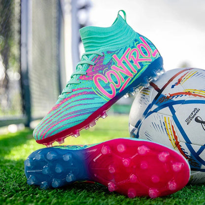 Nouveaux hommes bottes de Football crampons baskets haut de gamme chaussures de Football de haute qualité antidérapant Futsal herbe Match intérieur vente chaude FG/TF