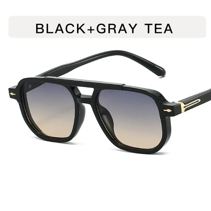 Frame-shaped arrow decorative sunglasses, suitable for both men and women for daily outings, perfect for sun protection.