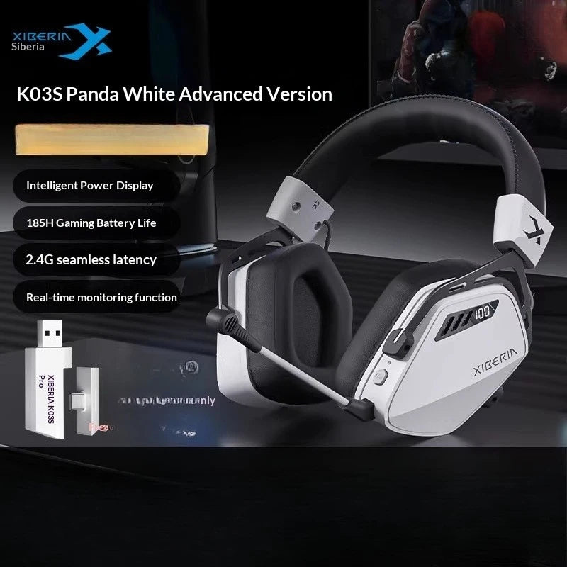 Casque sans fil XIBERIA K03S, trois modes, puce ATS3031, réduction de bruit AI, écouteurs de jeu, léger, longue durée de vie de la batterie