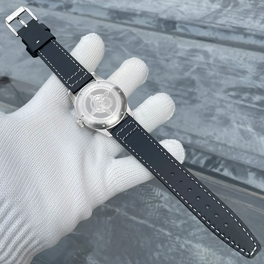 Reloj de pulsera mecánico STEELFLIER Official SF792 GMT con movimiento NH34, luminiscencia Super BGW9 C3, impermeable 200M, reloj de buceo de lujo para hombre