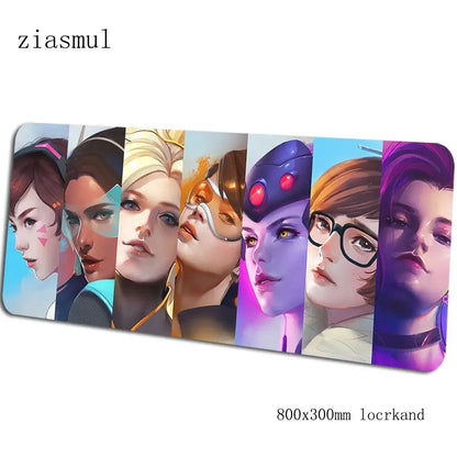 overwatch mouse pad gamer Aestheticism 800x300x3mm notbook mouse mat gaming mousepad Cartoon pad mouse PC desk padmouse mats