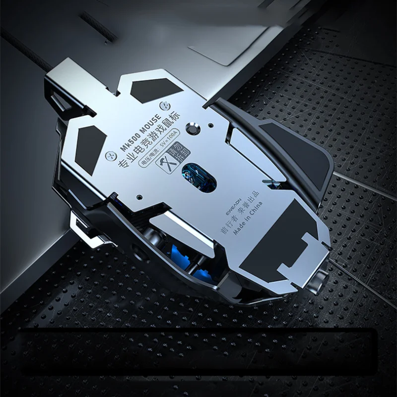 Mechanical Metal Gaming Mouse Wired Ergonomic RGB Backlit Game Mouse 12800 DPI Optical USB Mouse Computer Mouse For Desktop PC