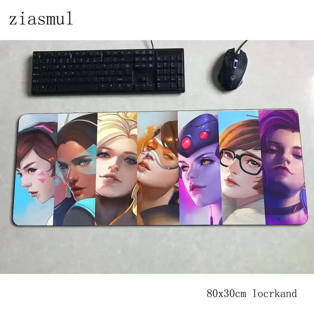 overwatch mouse pad gamer Aestheticism 800x300x3mm notbook mouse mat gaming mousepad Cartoon pad mouse PC desk padmouse mats