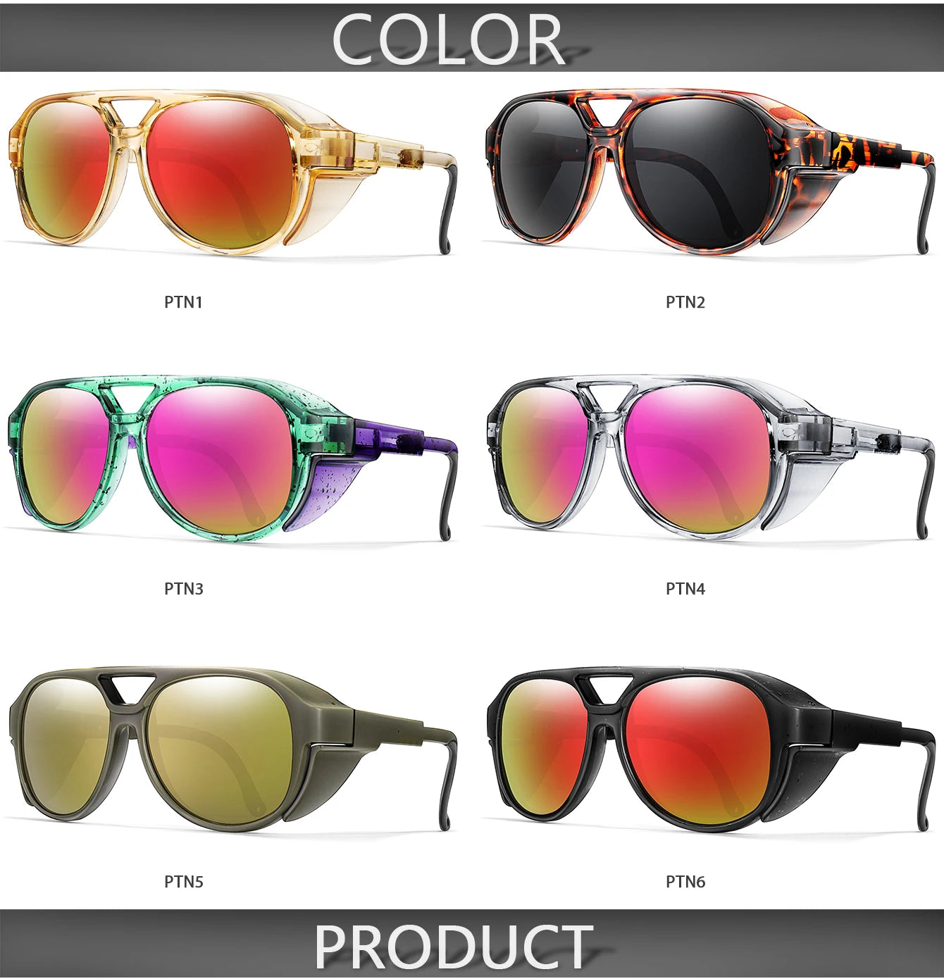 Men PUNK Sunglasses MTB Bicycle Eyewear Women UV400 PITS Road Bike Goggles Windproof Sport Women Glasses