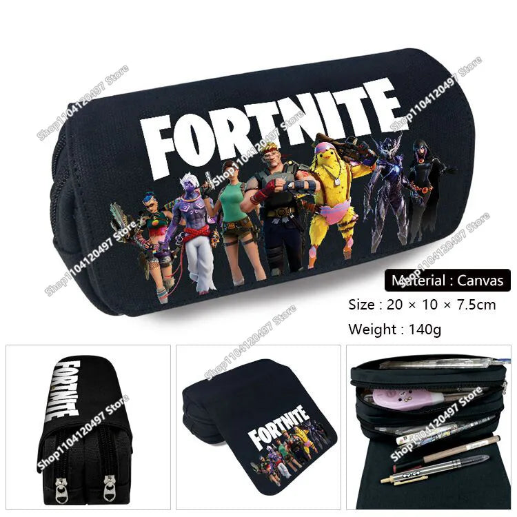 Estojo Escolar de Grande Capacidade Victory Royale para Rapazes e Raparigas, Fortnite Peely Llama Hero, Caixa para Canetas para Crianças e Adolescentes