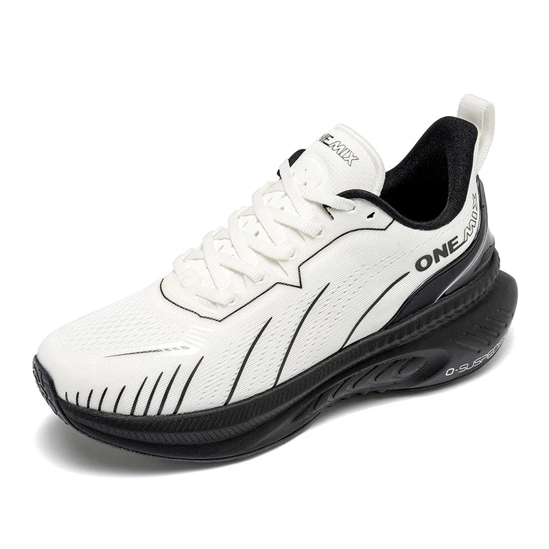 ONEMIX Nuove scarpe da corsa ammortizzate da uomo, adatte a corridori esperti, con lacci, sportive, da donna, antiscivolo, da esterno, da atletica, sneakers da uomo