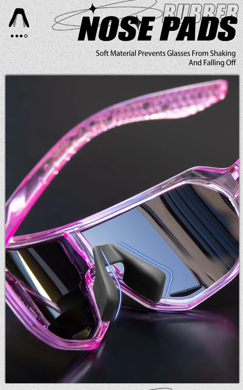 SCVCN New Outdoor Cycling Glasses Bike Sunglasses Men UV400 Eyewear Sports MTB Goggles Bicycle Women Riding Hiking Sunglasses