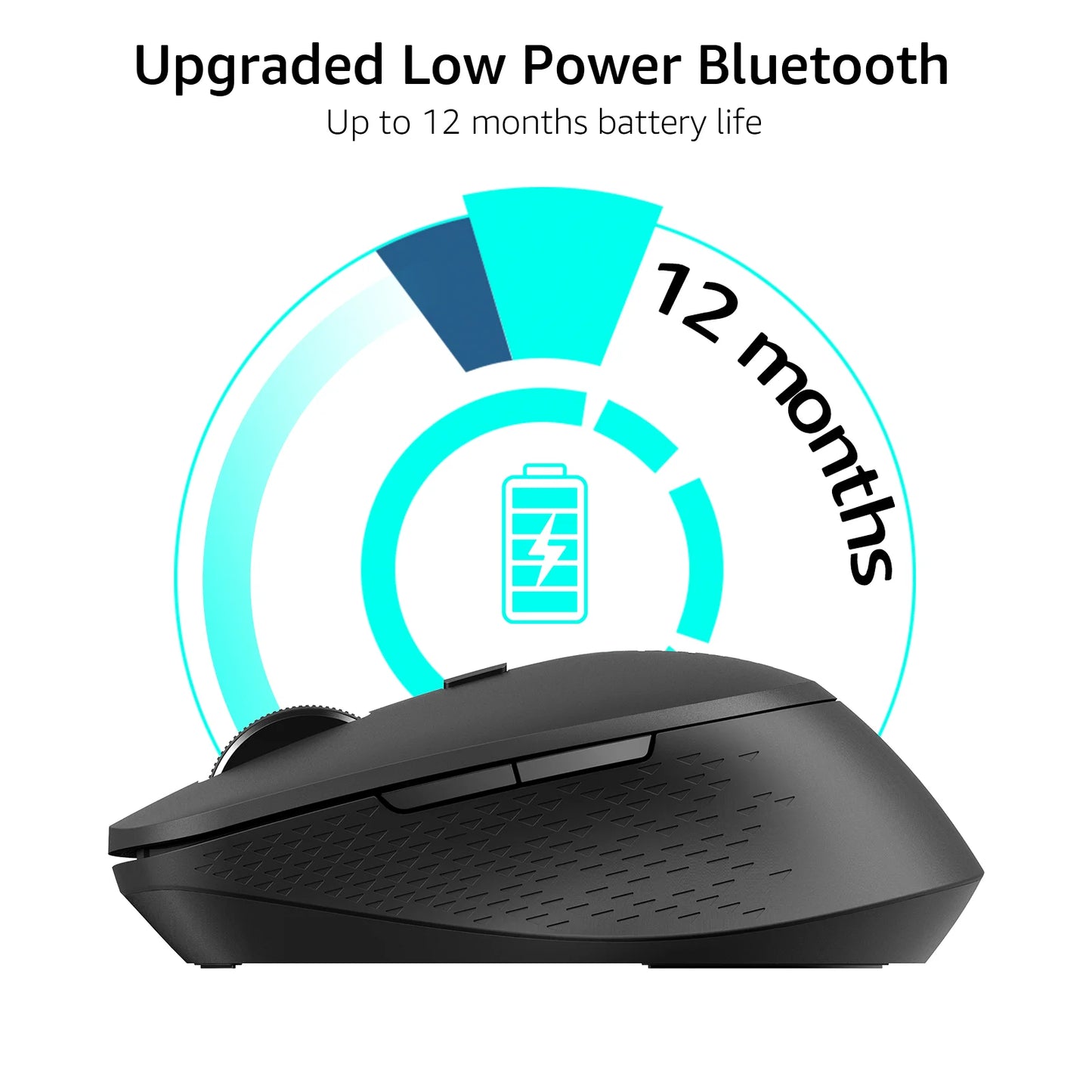 Rapoo M300G Multi-Mode 2.4G Wireless and Bluetooth 4.0/5.0 Mouse 2400DPI Ergonomic Silent Mouse for Computer PC Laptop