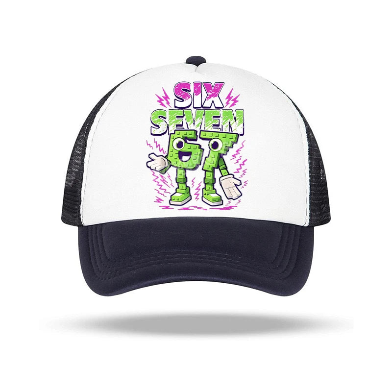 Steal A Brainrot 67 Baseball Cap Anime Character Print Sun Hat Child Adults Adjustable Peaked Caps Summer Casual Hats Xmas Gifts