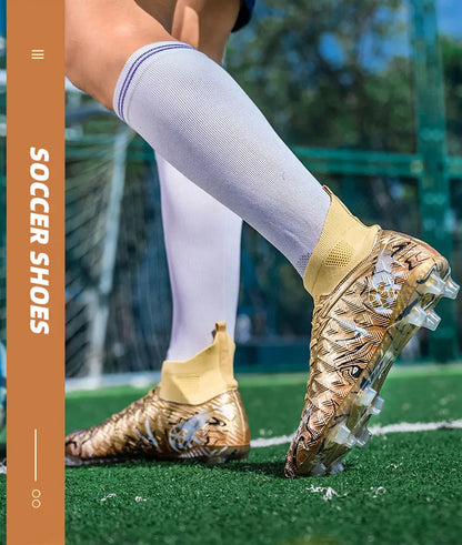 Men Professional Football Shoes Society Cleats Soccer Shoes Original Indoor Football Field Boots Grass Training TF/FG Sneaker