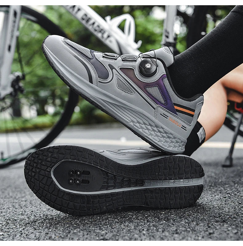 Mtb Cycling Shoes Men 2024 Flat Bottom Dirt Bike Race Mountain Footwear Bicycle Indoor Cleats Lock Cleat Trekking Cycling Sneake