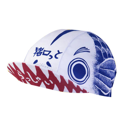 SweetMatt Classic Retro Pizza Dinosaur Bulldog Green White Red  Polyester Bicycle Men's Caps Quick Dry Cycling Sports Balaclava