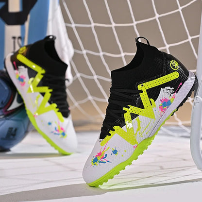 Chaussures de Football pour hommes, chaussures de sport professionnelles, ongles longs FG, crampons de sport de plein air, chaussures d'entraînement antidérapantes