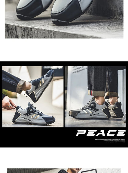 Pánské nové nízké ležérní tenisky v korejském stylu – univerzální „dad shoes“ s měkkou podrážkou, pohodlné a lehké boty na platformě pro každodenní nošení