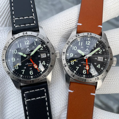 Reloj de pulsera mecánico STEELFLIER Official SF792 GMT con movimiento NH34, luminiscencia Super BGW9 C3, impermeable 200M, reloj de buceo de lujo para hombre