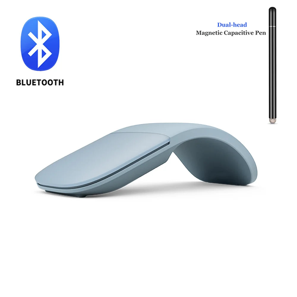 Bluetooth Arc Touch Mouse For Microsoft Surface Wireless Ergonomic Mouse Computer 3D Silent Laser Mice For Laptop PC Windows