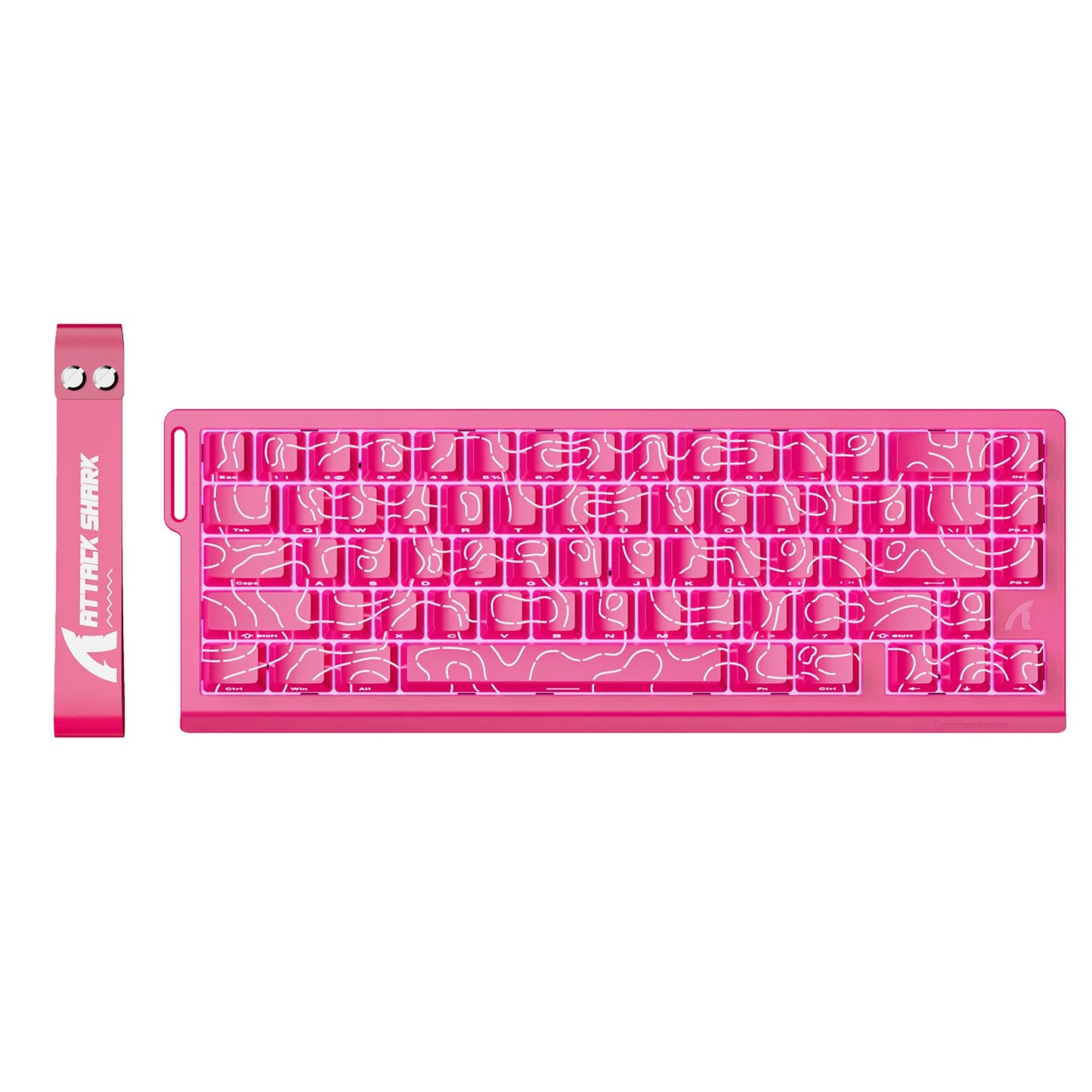 ATTACK SHARK X68 HE Rapid Trigger Magnetic Keyboard 8KHz Wired Gaming Keyboard, 60% RGB Hall Effect Keyboard with 0.01mm RT Accuracy, Snap Tap & DKS for PC/Mac