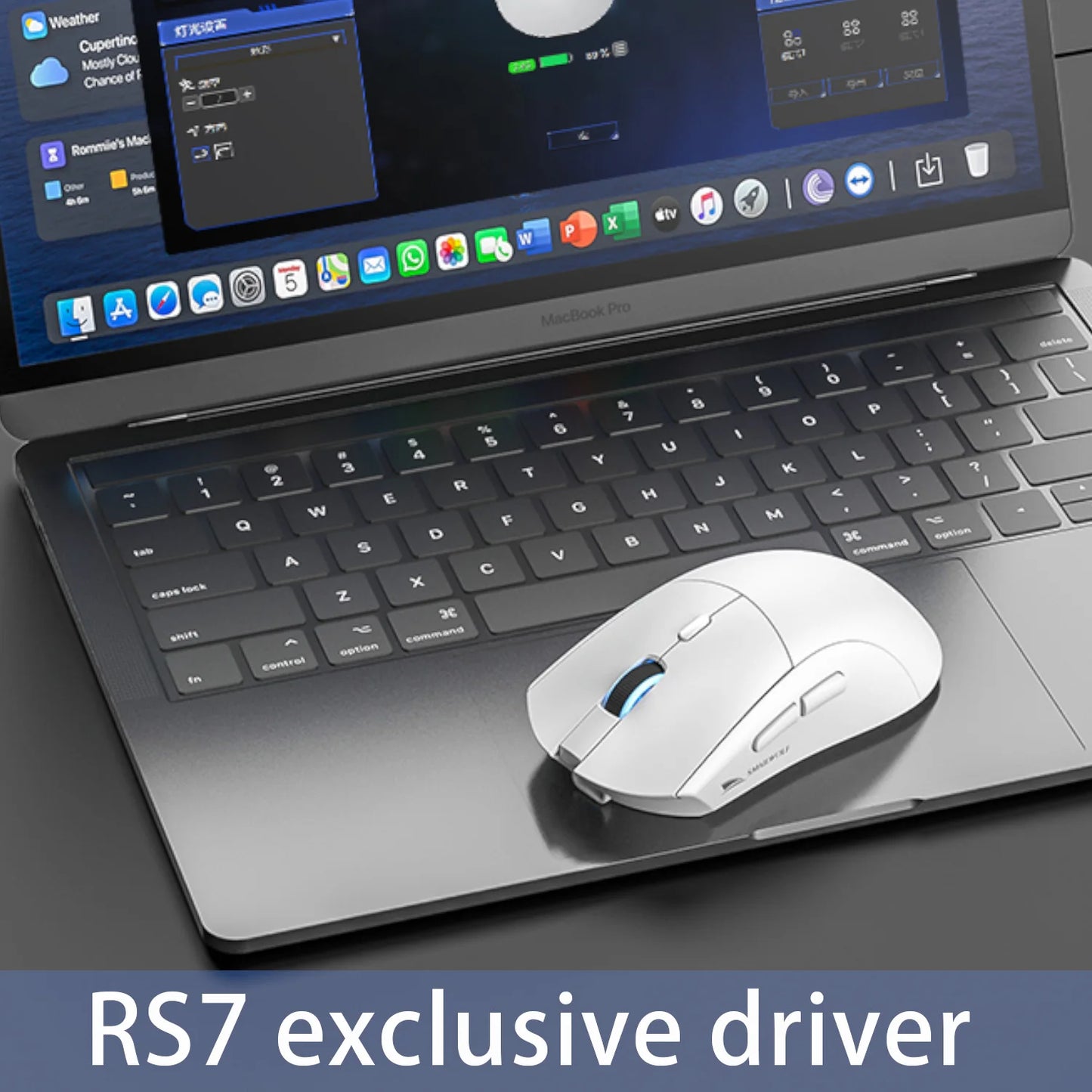 SMAILWOLF RS7 Bluetooth Wireless Gaming Mouse Three Mode PAW3311 Macro-definition Mouse Laptop Gaming Office