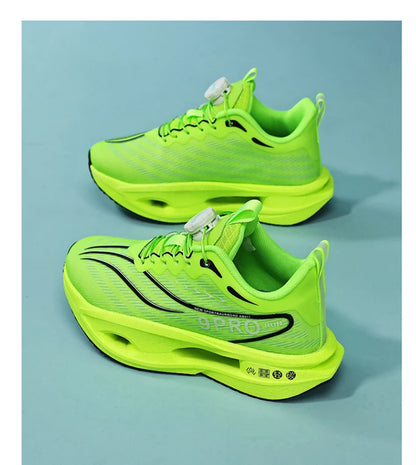 New Men's and Women's Running Shoes Breathable Racing Sports Shoes Carbon Cushion Lightweight Men's Jogging Training Shoes