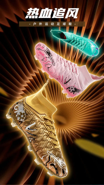 Men Professional Football Shoes Society Cleats Soccer Shoes Original Indoor Football Field Boots Grass Training TF/FG Sneaker