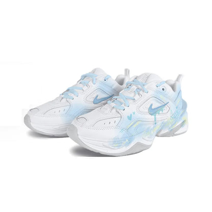 Op maat gemaakte Nike M2K Tekno Dreamy Island Fresh handgeschilderde lage retro hardloopschoenen voor dames