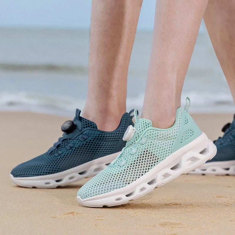 2026 Men Women Quick-Dry Wading Shoes Water Breathable AquaIn Upstream Antiskid Outdoor Sports Wearproof Beach Sneakers 39-46