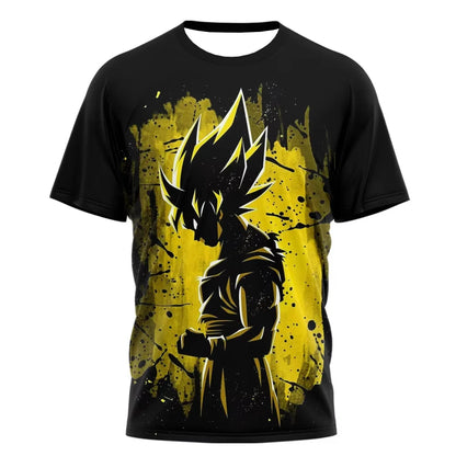 Sommer Dragon Ball T-shirt Børnetøj T-shirt Anime-figurer Goku Super Saiyan T-shirt Drengetøj Børnetøj Kortærmet Y2k
