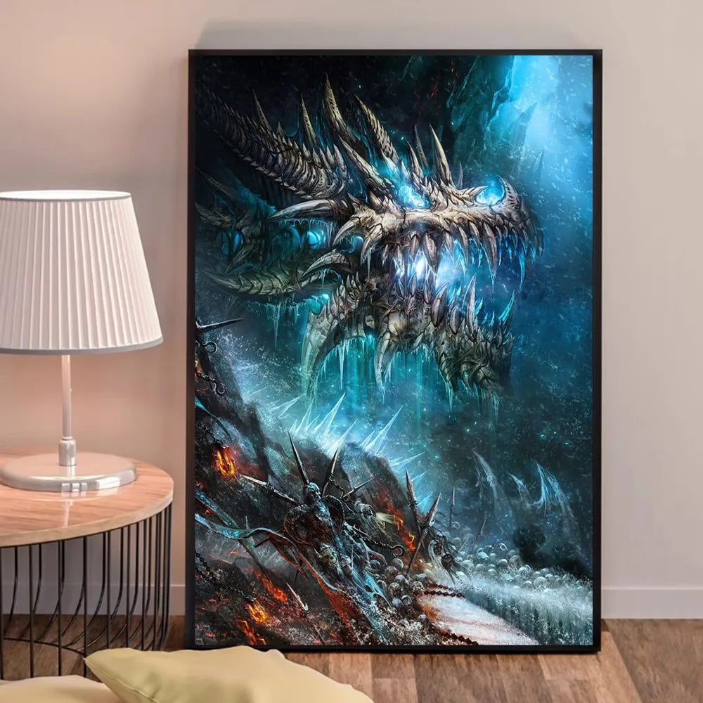 World of Warcraft-spilplakat – udskrifter og plakater i god kvalitet – plakat i HD-kvalitet – vægkunst – maleri – studie – boligindretning