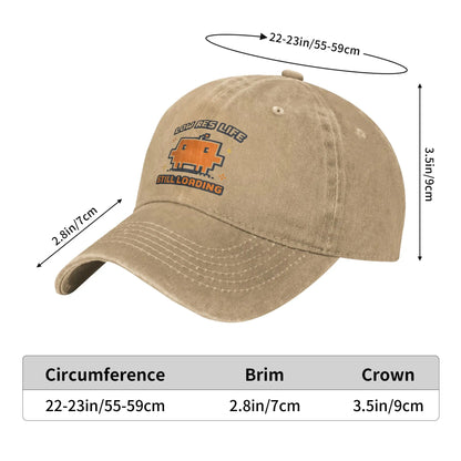 Code Developer Loading Gamer Baseball Cap Vintage Distressed Washed Funny Screen Sun Cap Outdoor Running Golf Adjustable Hat