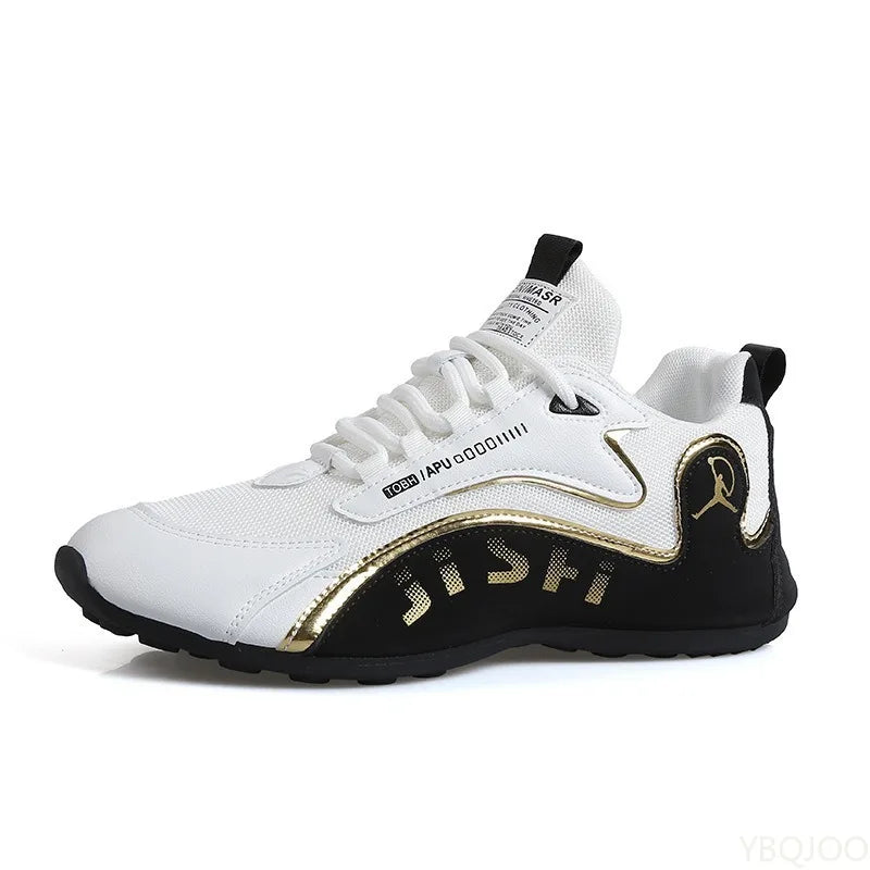 Große Herren-Freizeitschuhe für Frühling und Herbst mit neuer dicker, höhenerhöhender Sohle – trendige, vielseitige flache Sportschuhe für Herren