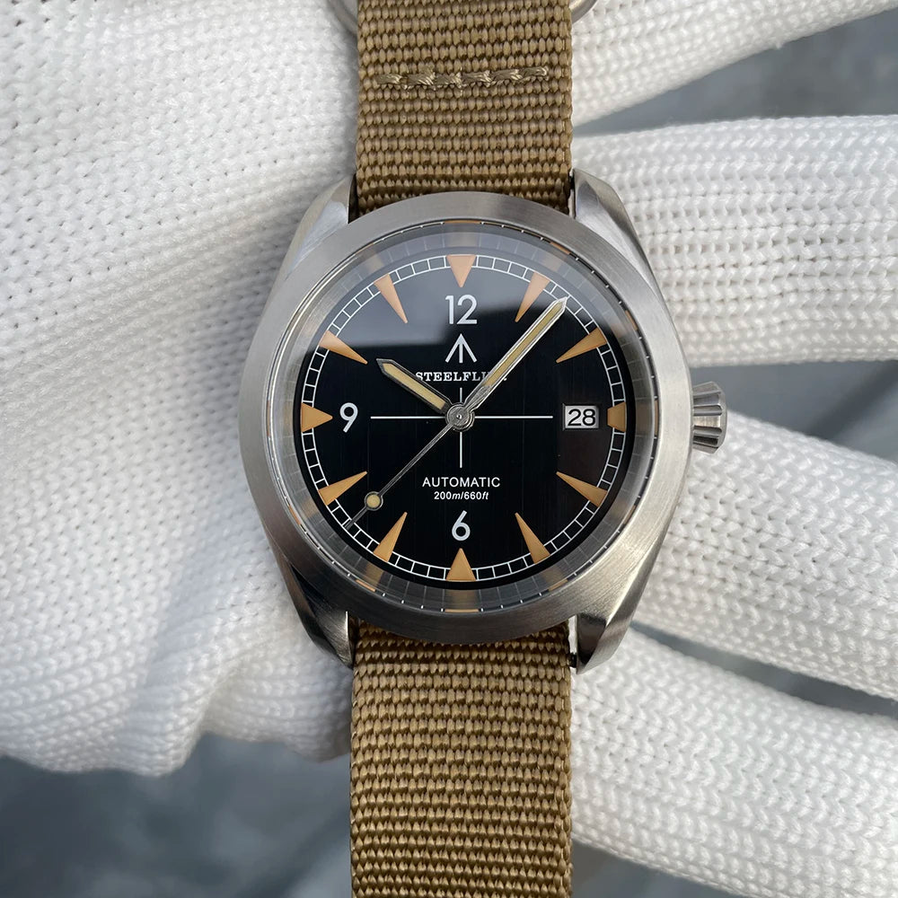 STEELFLIER Official SF751 Luxury Fashion Mechanical Wristwatch NH35 Movement Super Luminous 20Bar Waterproof Classic Dive Watch