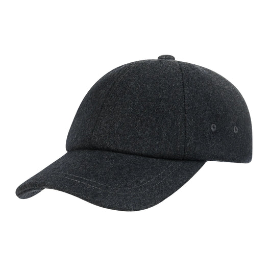 BOTVELA Men's Wool Tweed Baseball Cap Casual Style Soft Adjustable Unstructured Hat