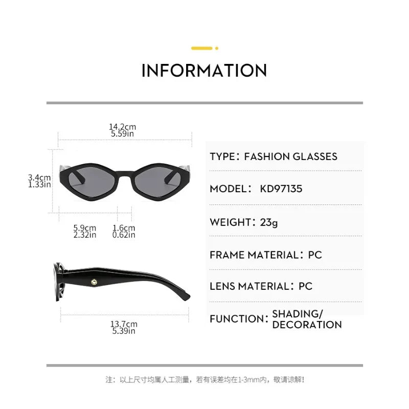 Vintage Cat Eye Sunglasses Women Men 2025 Brand Designer Fashion Goggle Sun Glasses Female Trends Shades Outside Eyewear UV400